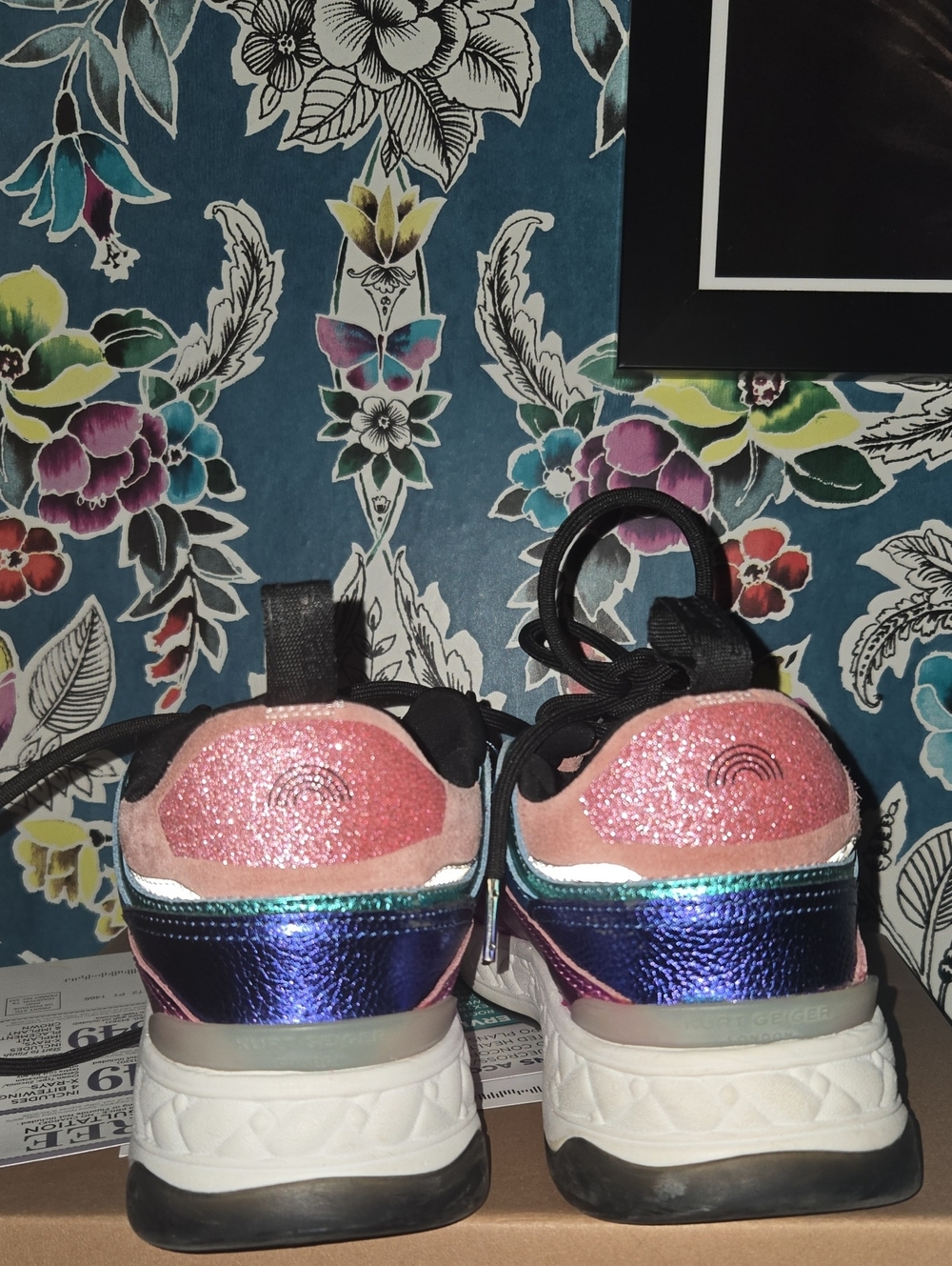 SALE🏖Kurt Geiger London Kensington Sneakers Size 38 US 7.5 - Picture 6 of 10